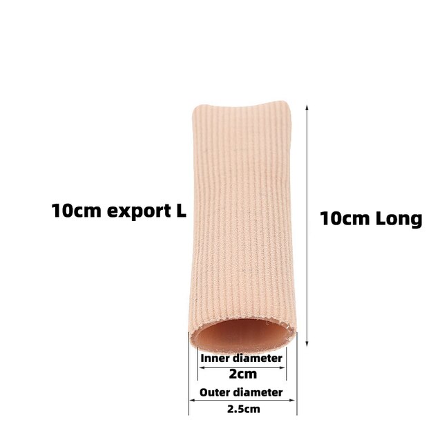 1Pcs Siliconen Vinger Teen Protector Separator Stof Applicator Corn Eelt Remover Hand Pijnbestrijding Zachte Buis Voetverzorging Pedicure: 10cm x 2.5cm