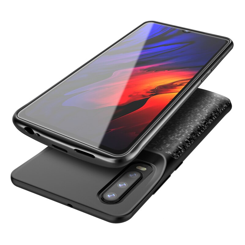 4700 mah eksternt backup batteri etui til huawei  p30 /p30 lite oplader etui powerbank opladningscover til huawei  p30 pro batteri