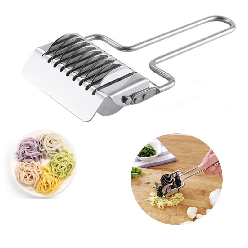 Slicer cutter 1 stk gadgets stål rustfri køkkenhakker manuel værktøjsmaskine madlavning skære tilbehør: Default Title