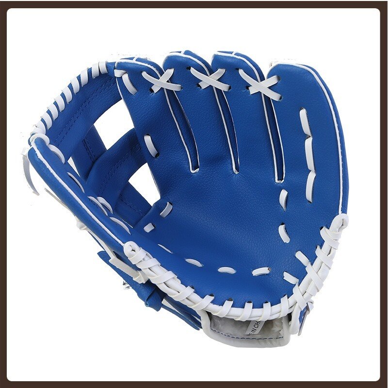 freundlicher Baseball Handschuh Leder Verknüpfungen Hand Männer Zubehör weicher Ball Handschuh Ausrügestochen Baseball Schlagen Handschuhe Guante weicher Ball Baseball