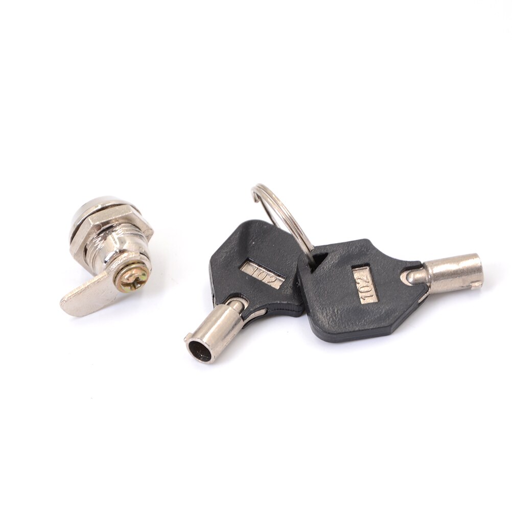 Drawer Tubular Cam Lock Keyed Different for Door Mailbox Cabinet Tool Box with 2 Keys DIY Furniture Hardware