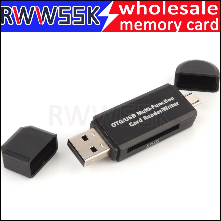 3 in 1 USB 2.0 Multi-function TF SD SDHC SDXC Card Reader Triplet OTG card reader Adapter