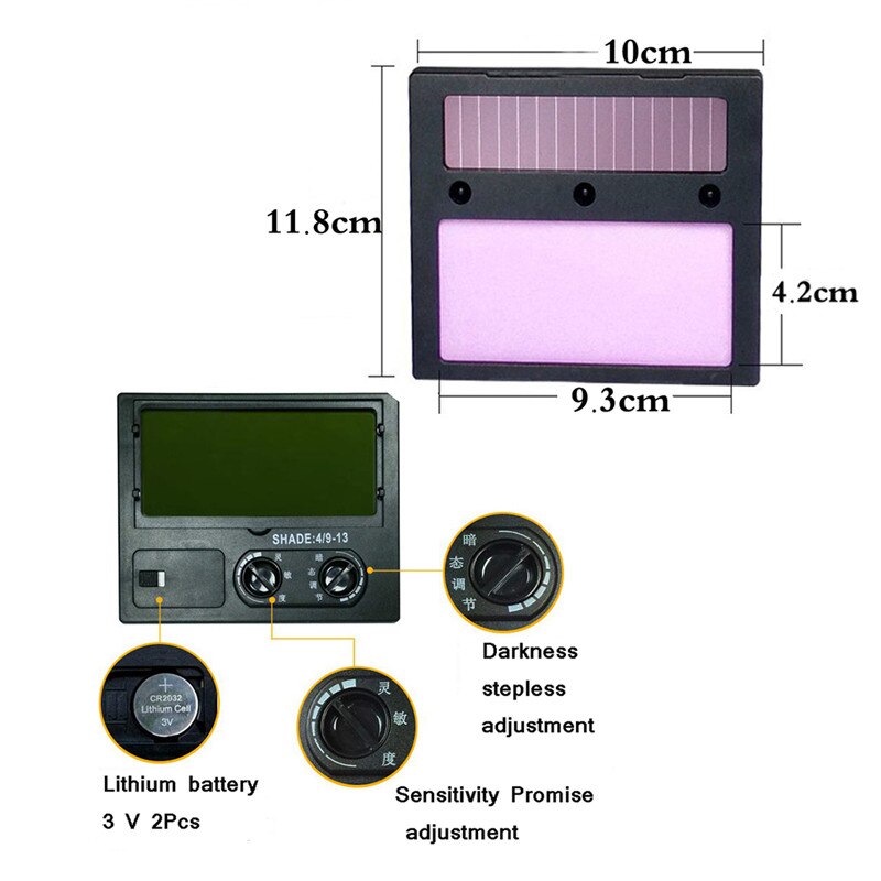 Automático variável máscara de luz solar variável máscara de soldagem de luz tig capacete de proteção