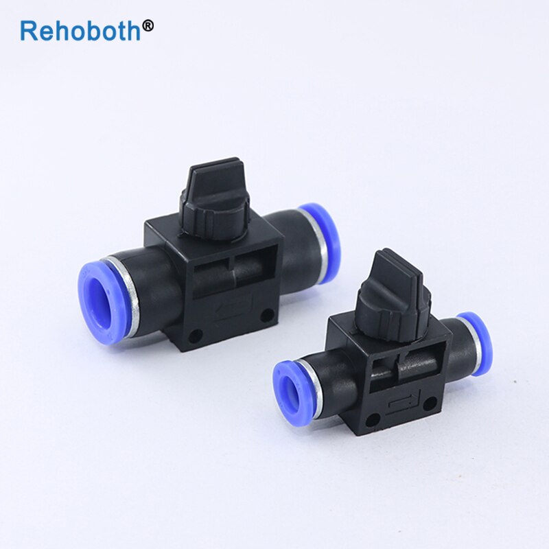 Air Pneumatische Quick Connector Hand Valve Hvff 10 Mm 8 Mm 6 Mm 12 Mm 4 Mm Fitting Lucht/waterslang Tupe Connector