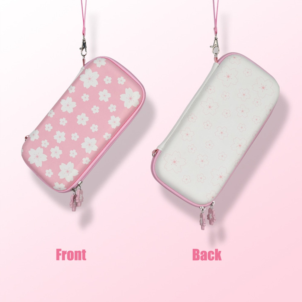 Nintend Accessori Pink Cherry Sakura Sacchetto di Immagazzinaggio di Viaggio di Trasporto Caso Della Copertura di Protezione Per Nintendos Interruttore/Lite Pellicola di Vetro