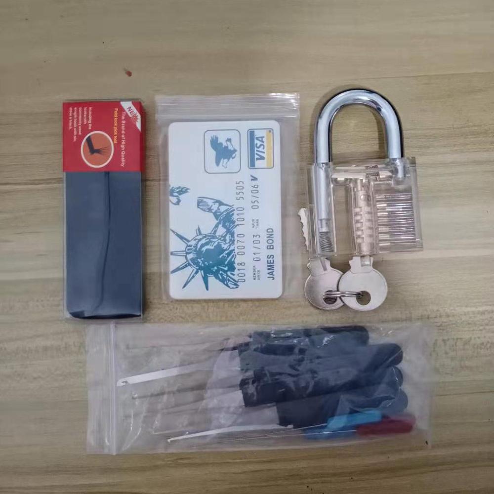 Hh Fold Pick Lock Set ,12 Stuks Broken Key Extractor Pick Tool,5 Stks/set Credit Card Slotenmaker Professionele Supply Kit