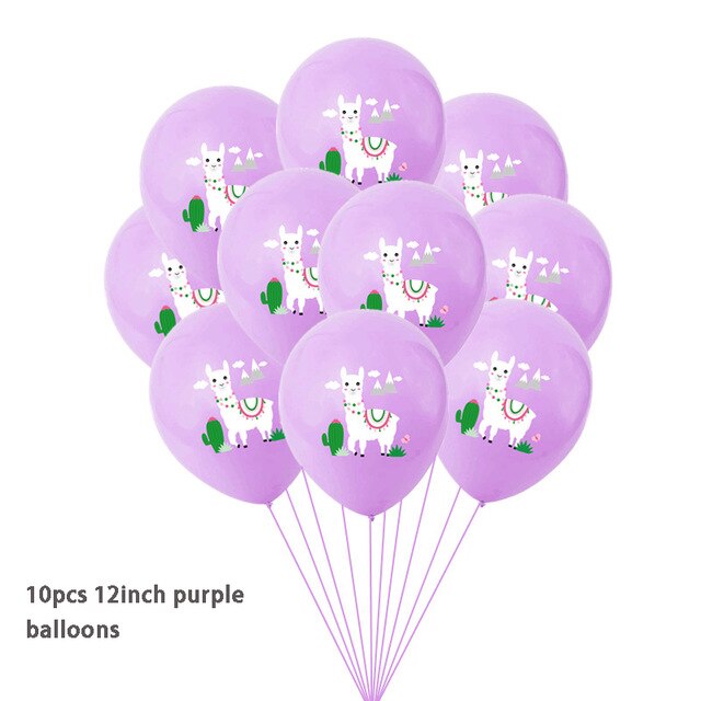 Mexican Party Alpaca Cactus Foil Balloon Alpaca Llama Banner Bachelorette Pinata Balloon Party Decor Summer Birthday Supplies