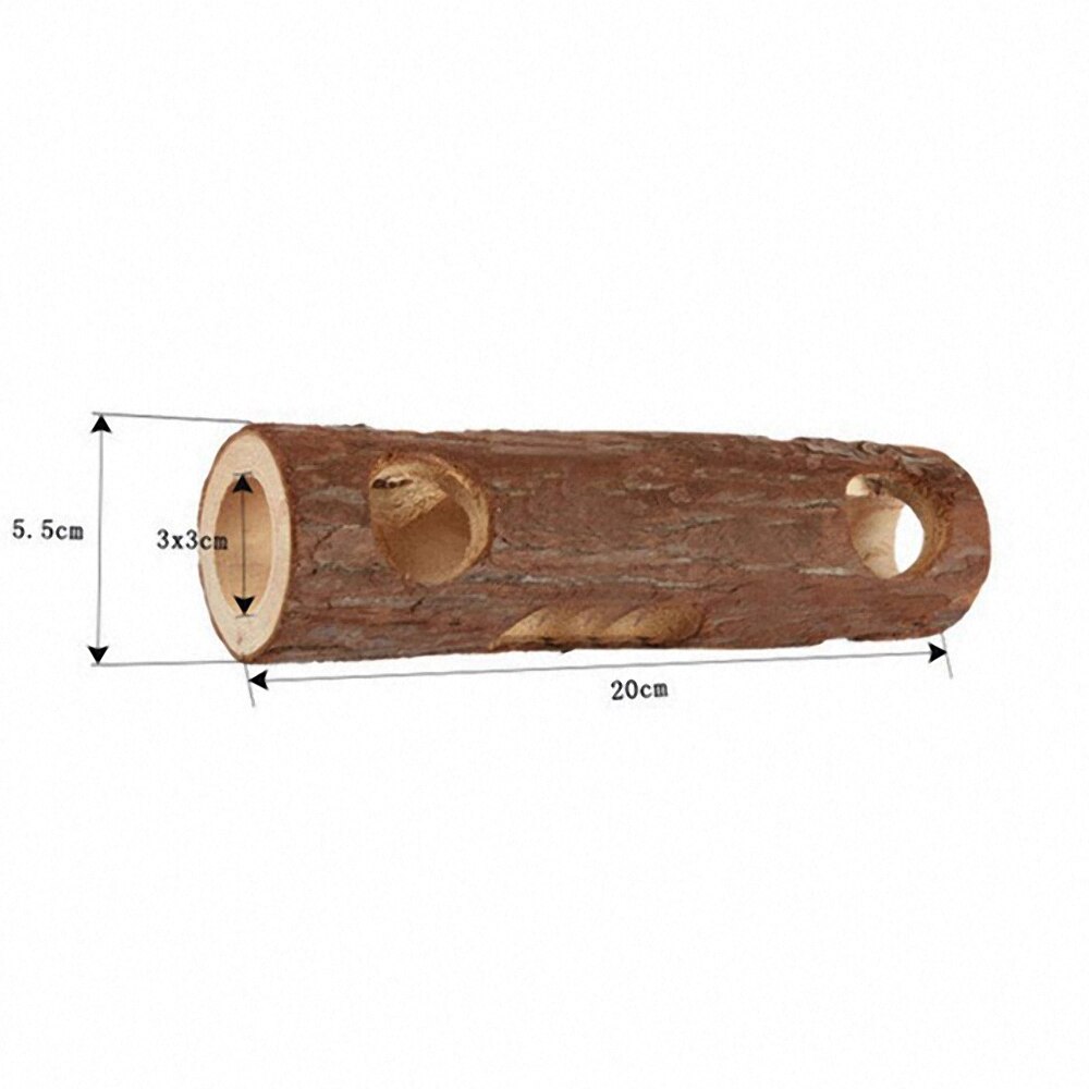15/20cm Kleine Haustier Tunnel Spielzeug Natürliche Holz Hamster Tunnel ÜSpund Rohr Kauen Spielzeug Lustige Kaninchen Ratte Guinea schwein Kauen Biss Spielzeug