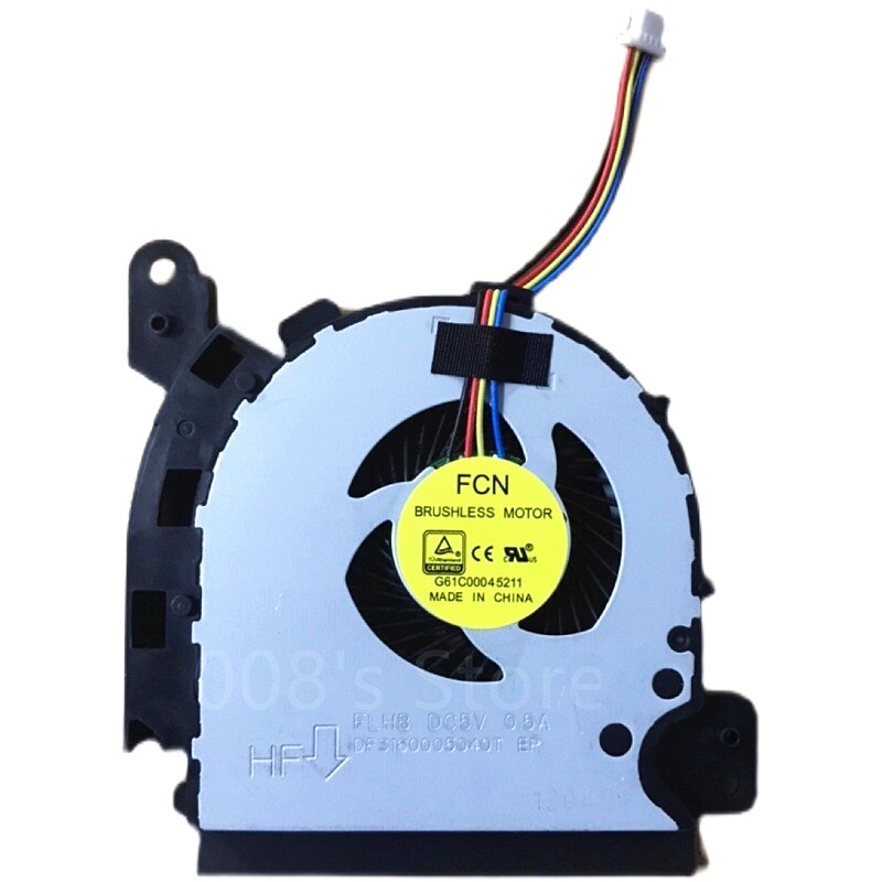 CPU Cooler Fan For Toshiba FCN FLHB 5V 0.5A DFS160005040T EP G61C00045211 Radiator