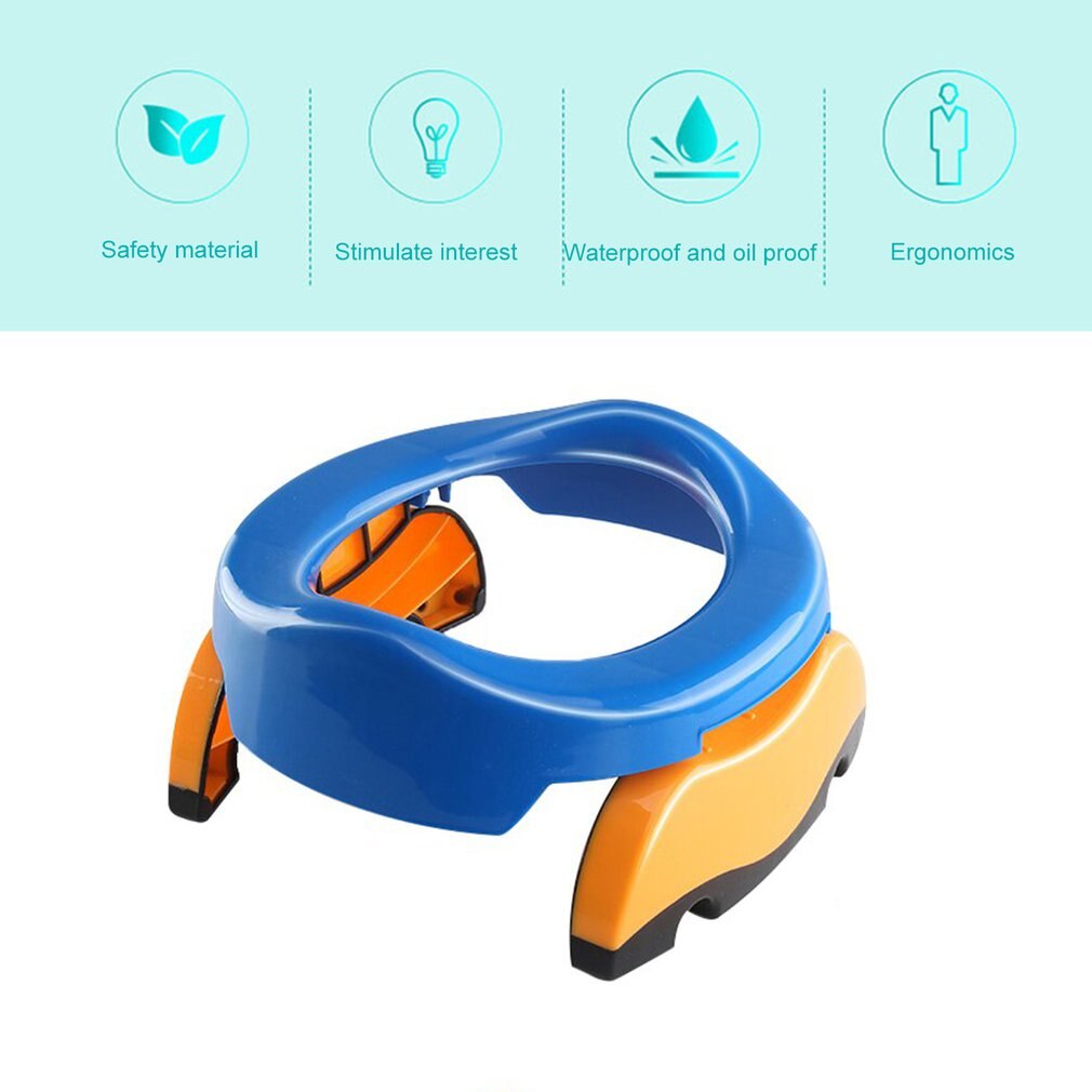 Orinal portátil plegable para bebés, asiento de entrenamiento para el baño, anillos de viaje, inodoro ligero para niños