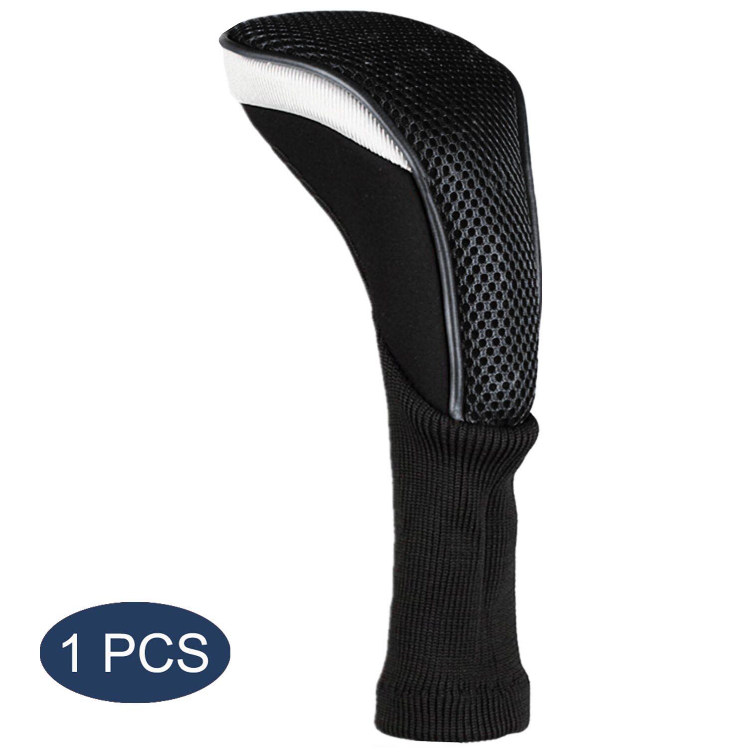 4/3/1 Pcs Set Golf Club Head Covers for Woods Clubs Headcover 1# 3# 5# Driver Fairway Hybrid Golfing Trainer Cover: Driver Black 1Pcs