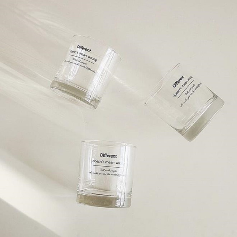 Cutelife koreansk stil ins kaffekopp glass kaldt vann kopp milkshake glass er amerikansk latte glass brus kopp drikkeskudd glass