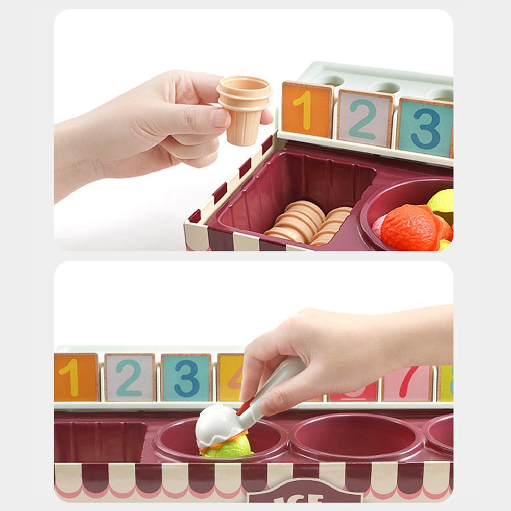1 Set Ice Cream Math Toys Intelligence Mathematics Cognitive Enlightenment Games Early Educational Toys