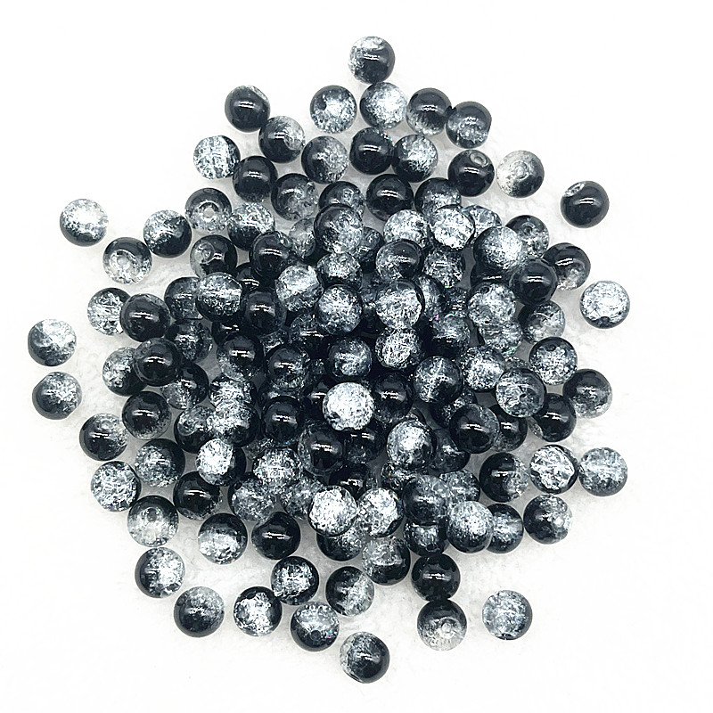 4mm 6mm 8mm Round Glass Crackle Beads Loose Spacer Beads for Jewelry Making Diy Handmade Necklace Bracelets Accessories: army green / 2mm
