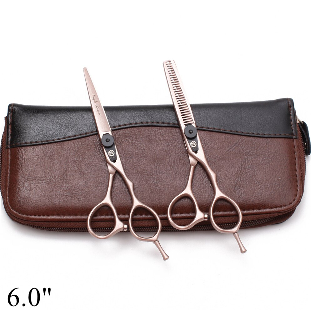 Purple Dragon 5.5 "6" JP 4440 ciseaux amincissants, ciseaux pour couper les cheveux, repose-doigt, Z9015: Z9015 Jin D 6YY