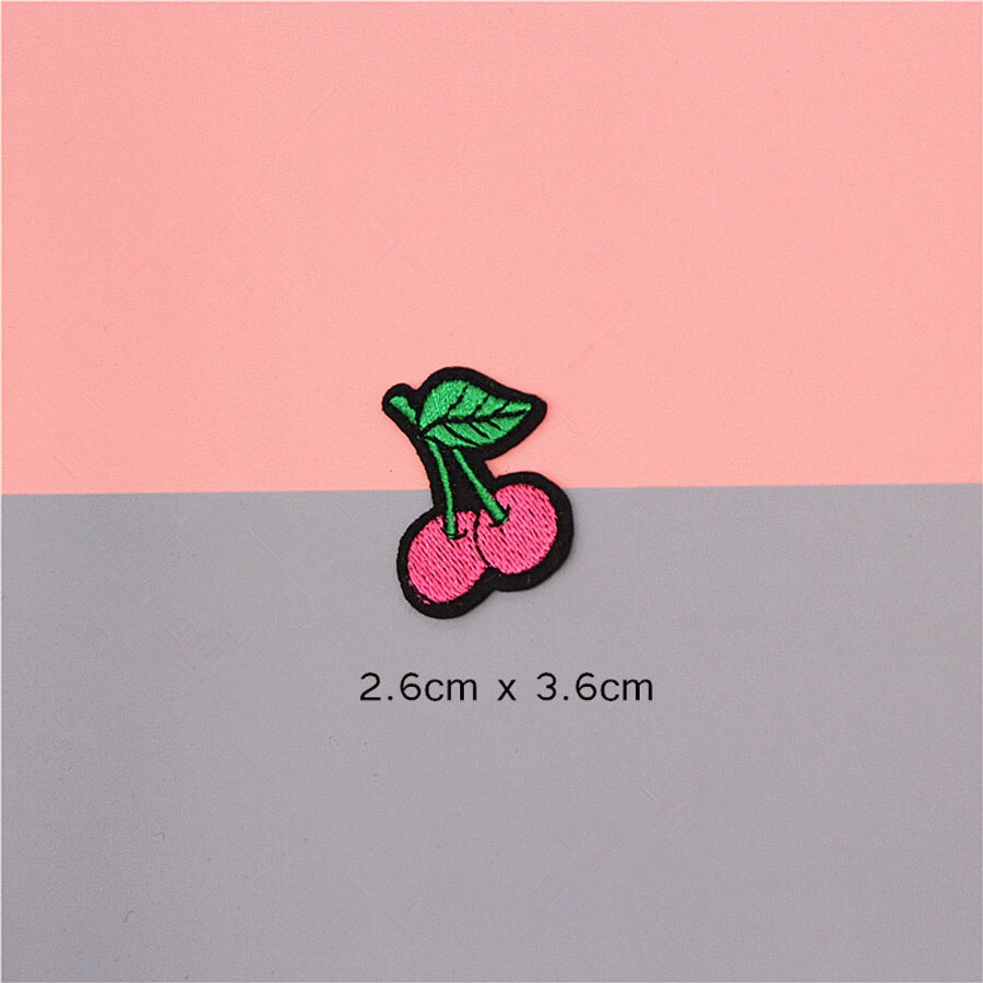 Patch brodé en tissu pour vêtements, casquette, autocollant, sac, fer à coudre sur application, bricolage, accessoires pour vêtements, BU149: BU149N6 Cherry
