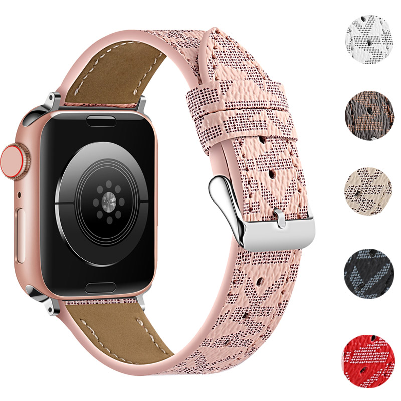 Luksusurremme kompatibel med apple watch band 38mm 40mm 41mm 42mm 44mm 45mm,  retro læderrem classic ban