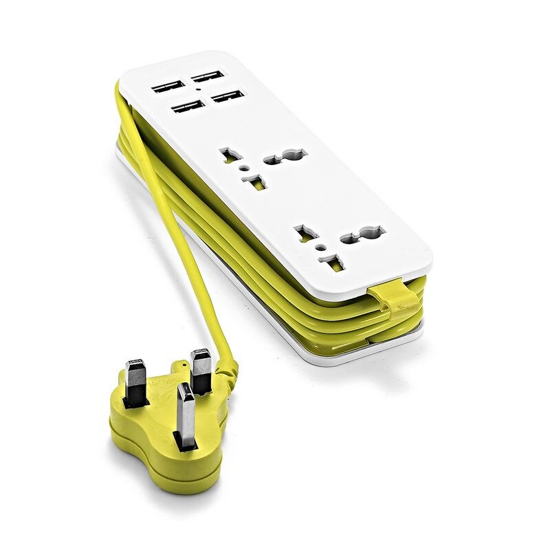 UK Power Strip Socket UK Power Extension Adapter 1.5m Cable Power Strip Travel Adapter Smart Phone Charg