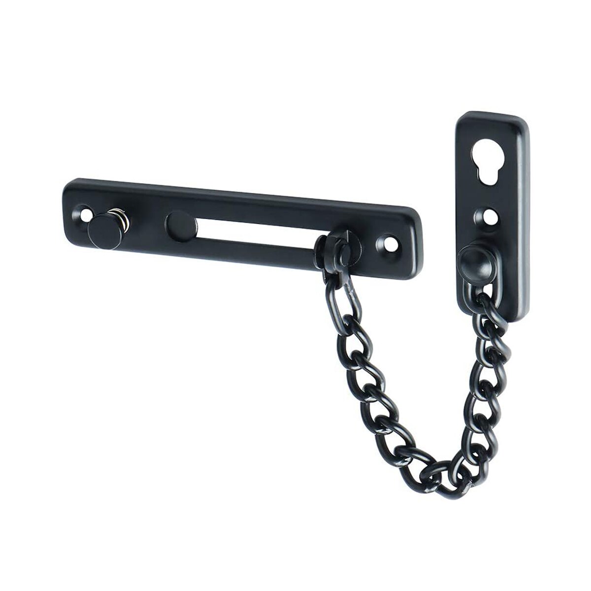 Chain Door Guard with Spring Anti-theft Press Lock, Stainless Steel Security Door Chain Lock: E