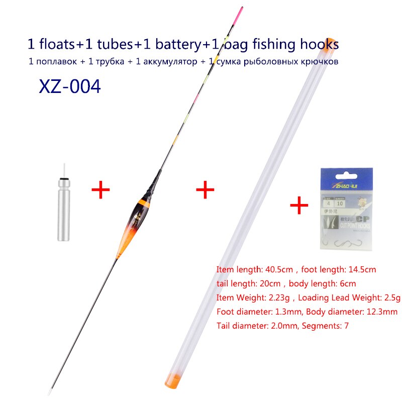 Composite Nano Fishing Floats Shallow Water Buoy Fresh Water Fishing Bobber Color Gradual Change Boya Fishing Tackle Accessories: XZ-004