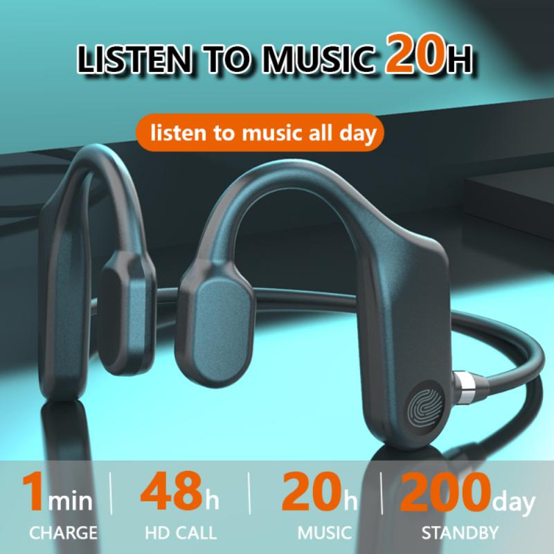 Écouteurs sans fil Bluetooth 5.1 TWS, oreillettes à Conduction osseuse, casque de Sport étanche, Protection des oreilles