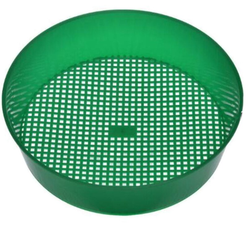 5Pcs Green Plastic Garden Soil Sieve for Compost Soil Stone Mesh Gardening Tool Soil Sieve Knit Sieve