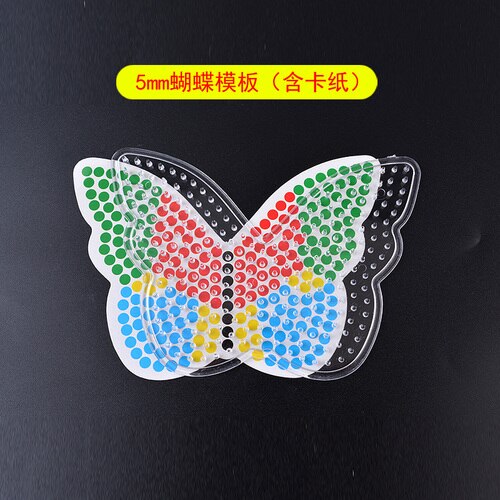 5 millimetri Hama beads Tavole Forate di Plastica Trasparente 2.6 millimetri Fusibile Perline di Ferro giocattoli di puzzle di puzzle perler perle di giocattoli per i bambini ragazzi: animal with card