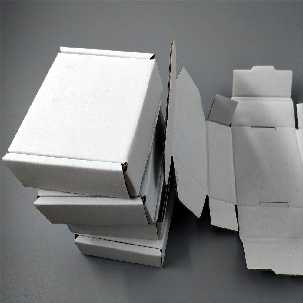 9*5*4m 50pcs small white Packing carton Boxes Soap Packaging Storage Package Mailing Box