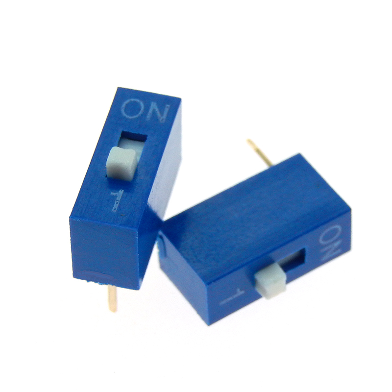 10PCS Slide Type Switch Module 1 2 3 4 5 6 7 8 9 10 12 Bit 2.54mm Position Way DIP Red Pitch Toggle Switch Red Snap Switch: Orange