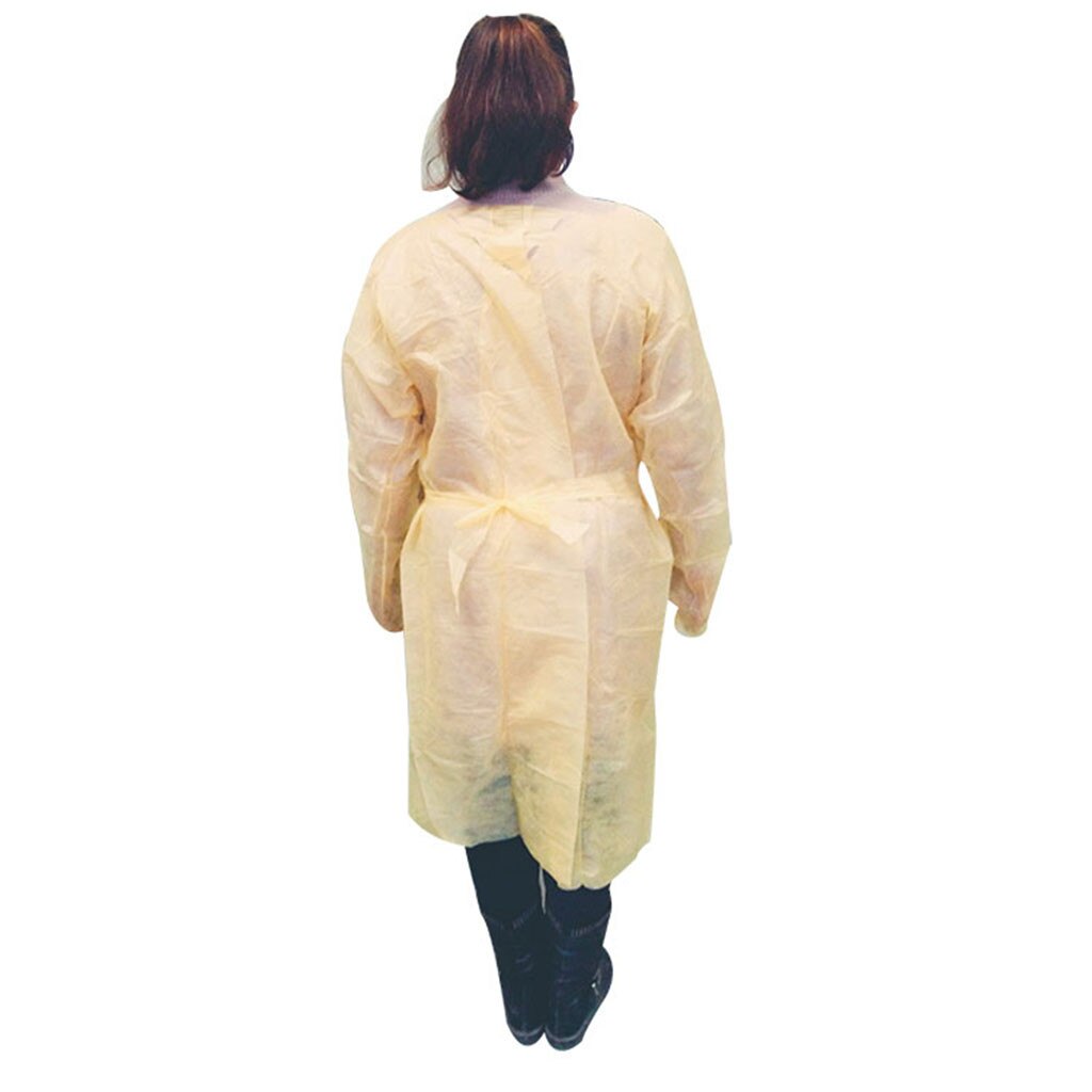 In Voorraad Wegwerp Bescherming Gown Dust Spray Pak Siamese Non-woven Stofdicht Anti Splash Kleding Veilig Bescherming kleding