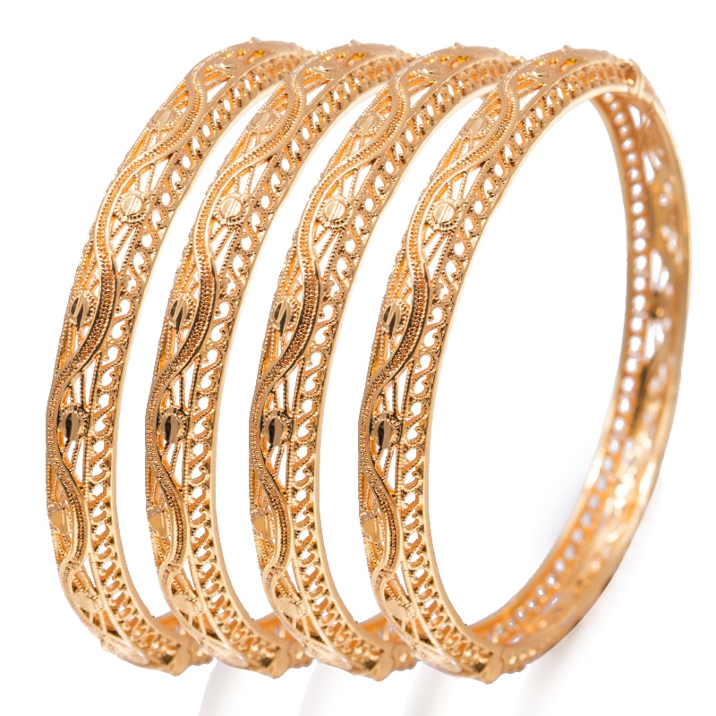 Armreif Mädchen Neue afrikanisch armreifen Äthiopischen frauen Armreifen Armbinde schmuck Gold Blume armbänder Mädchen Party Luxus