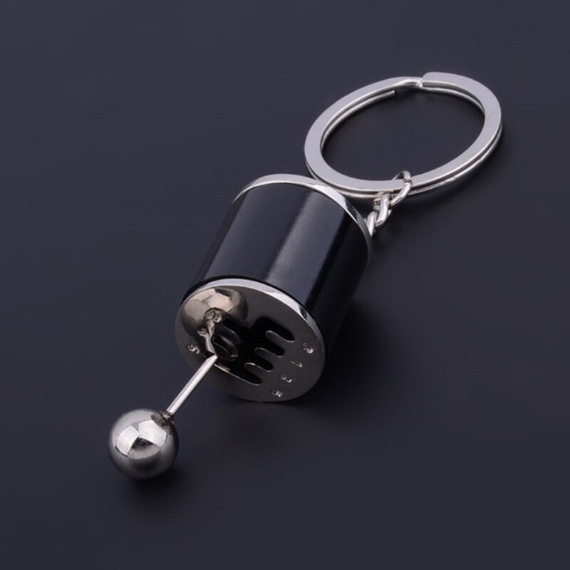 1pc- bils kort växelspaksknopp nyckelring nyckelring nyckelringar shift turbo mini drift nyckelhållare 3 färger: Svart