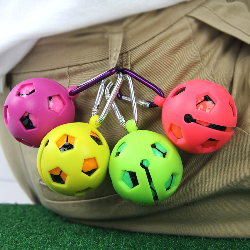 Silicone Golf Ball Cover Wear Resistant Protective Keyring Keychain Golf Accessories Supplies Lightweight Golf Ball Sleeve