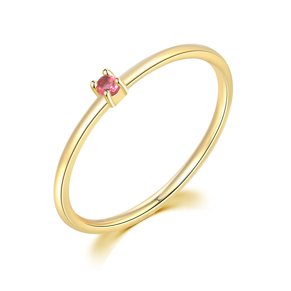 ZHOUYANG Koreanische Ringe F��r Frauen Gold Farbe Schmuck Hochzeit Engagement Ring Grohandel Weibliche Mdchen Liebe Schmuck R246: 7 / rose red 290