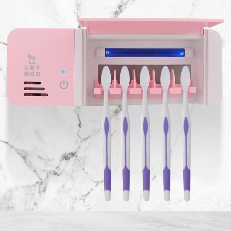Badeværelse tandbørste sterilisator intelligent badeværelse langt infrarød tandbørste sterilisator vægmonteret tandbørsteholder