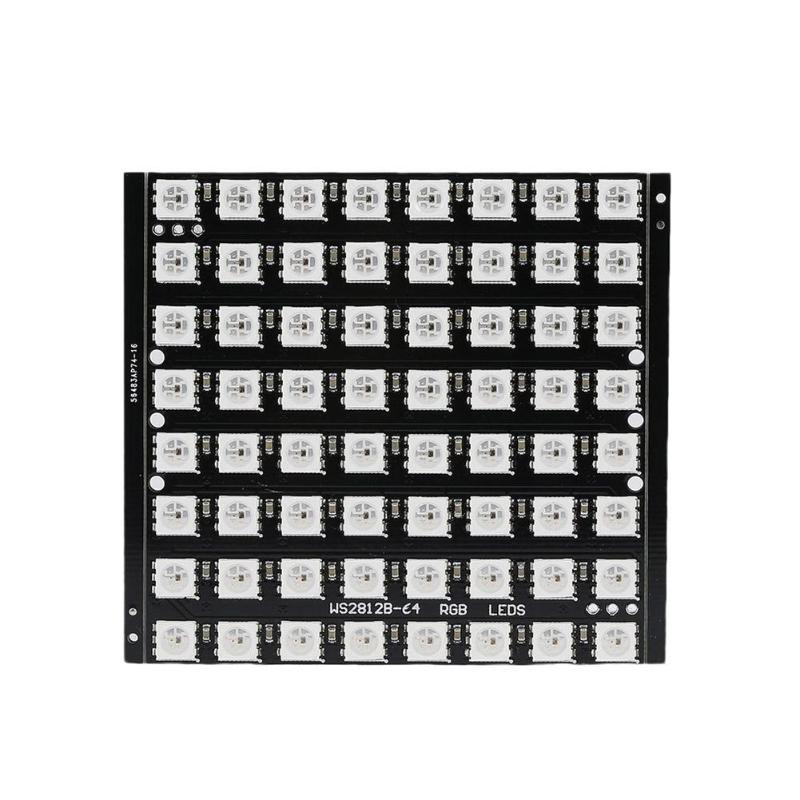 WS2812B 8x8 64-Bit Full Color 5050 RGB LED Lamp Panel Light for Arduino