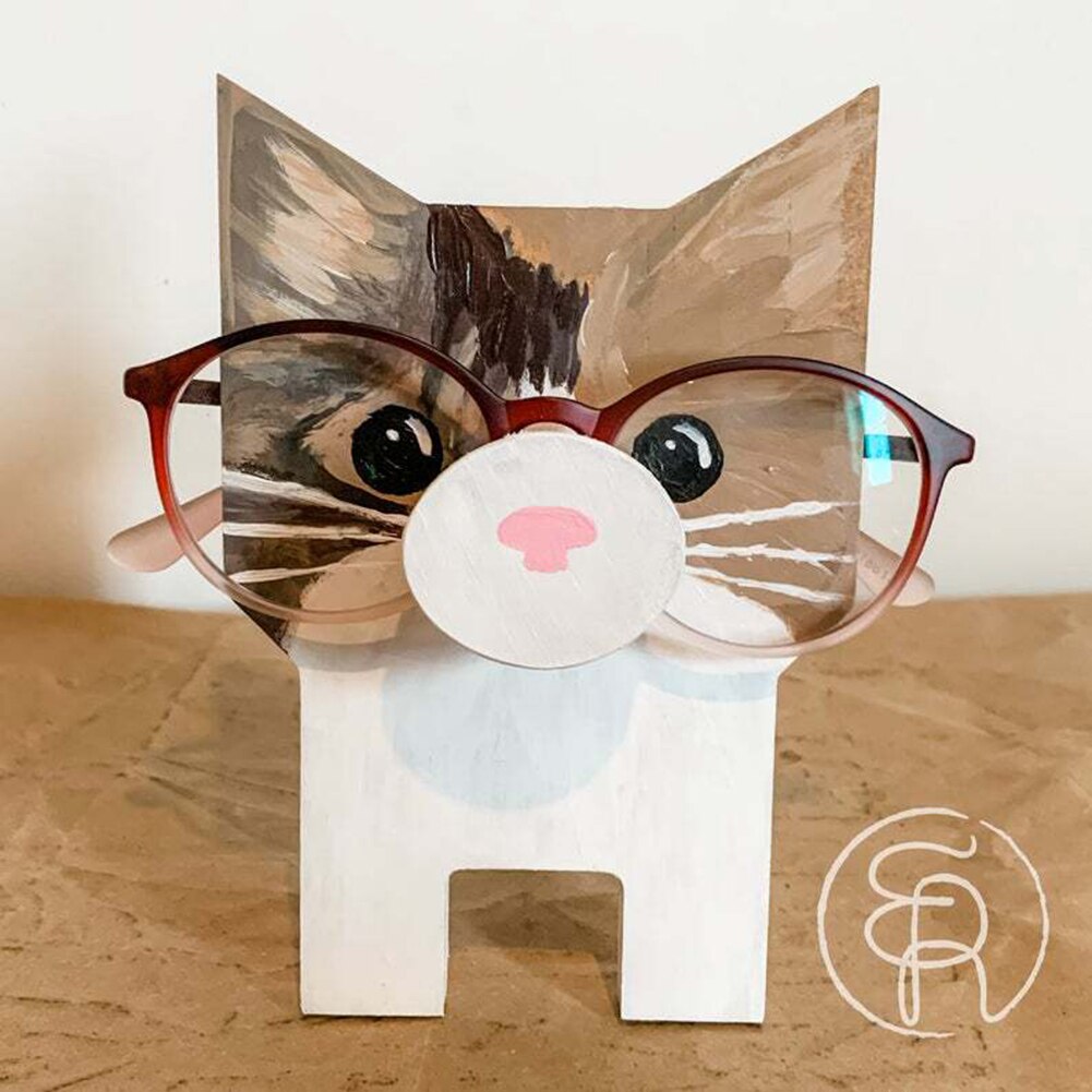 Porte-lunettes en bois sculpté à la main, support de lunettes de soleil, décoration de la maison,