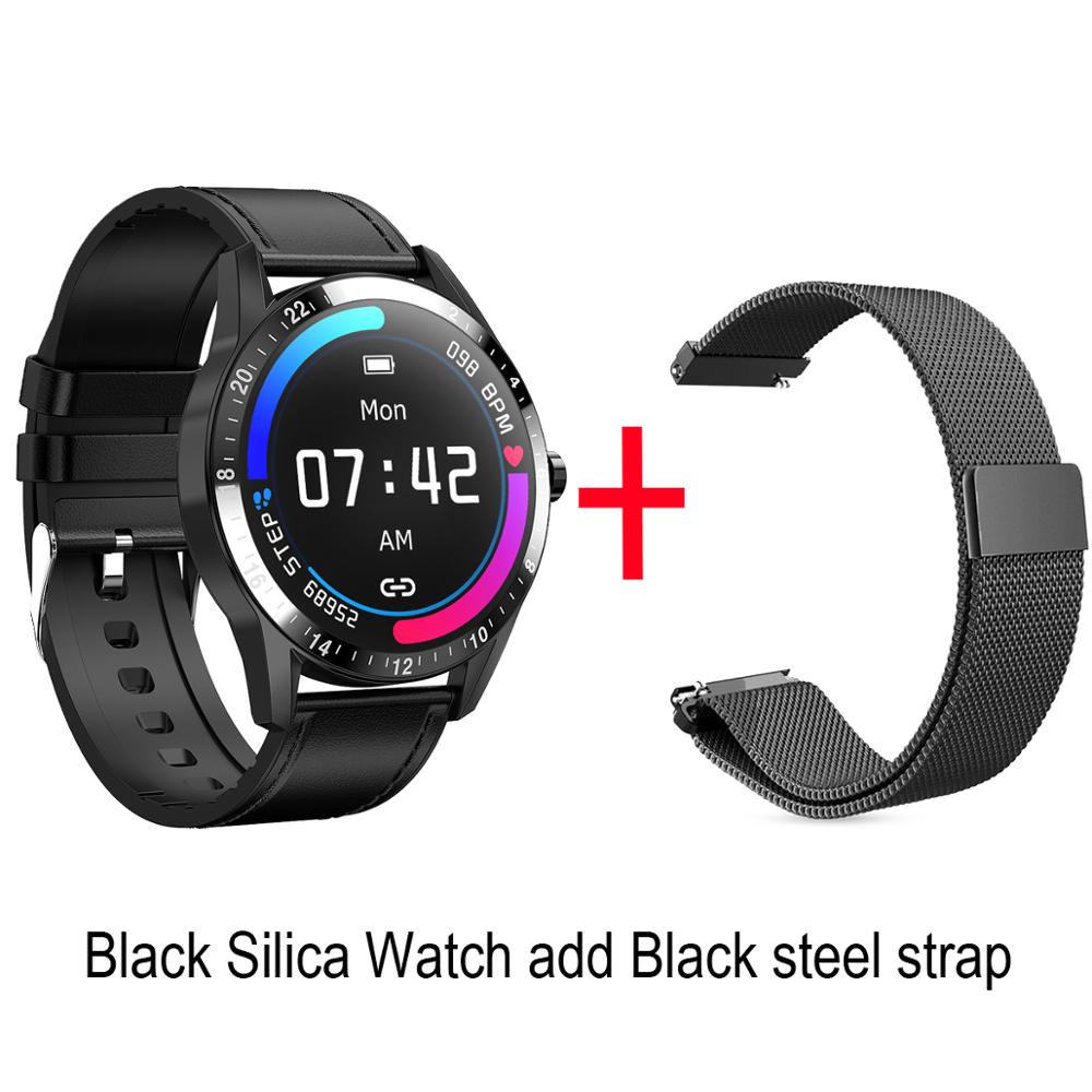Bluetooth Smartwatch Man Women Fitness Tracker Full Touch Connected Watch Heart Rate Relogio Inteligente Smart Watches PK dt79: Bk Silence BK st