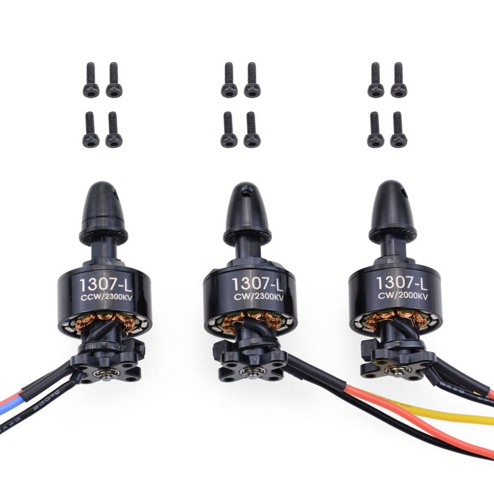 3 Stks/set X450 Rc Vliegtuig 2300KV Ccw/2300KV Cw/2000KV Cw 7.4V 1307 Borstelloze Motor Systeem Rc vliegtuigen Onderdelen