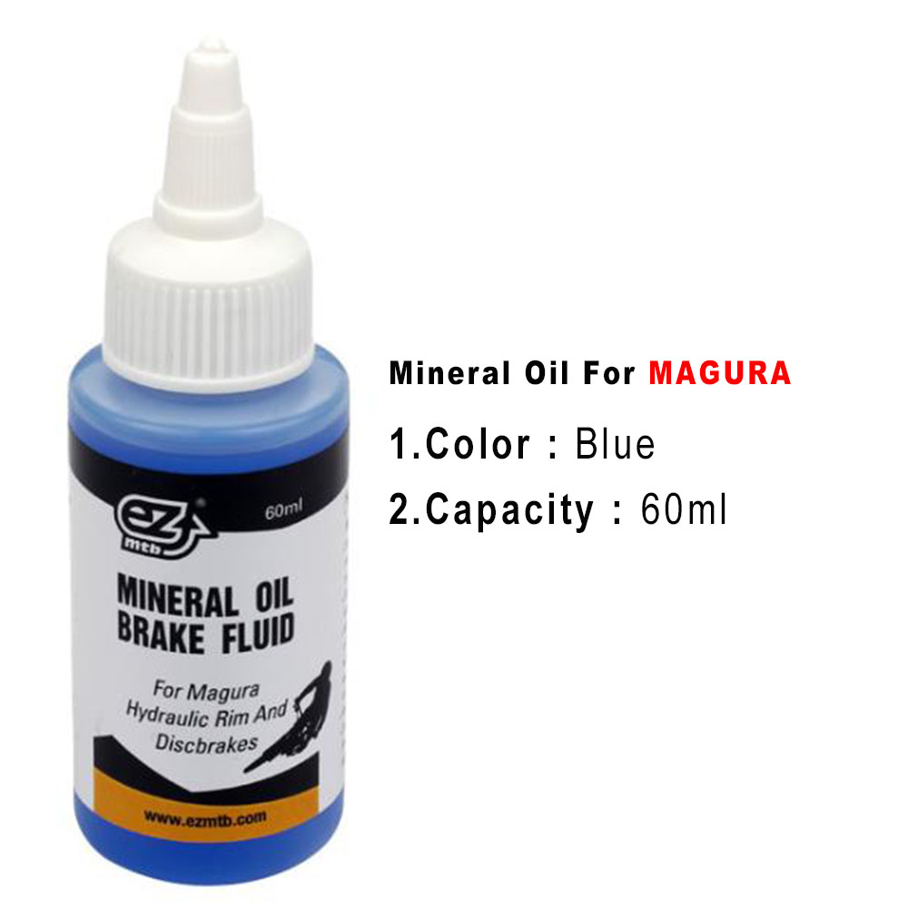 EZMTB Metal Joint Bleed Kit Bike Hydraulic Disc Brake Tool Mineral Oil For shimano/magura/sram/avid/tektro/hayes/giant/formula: Blue