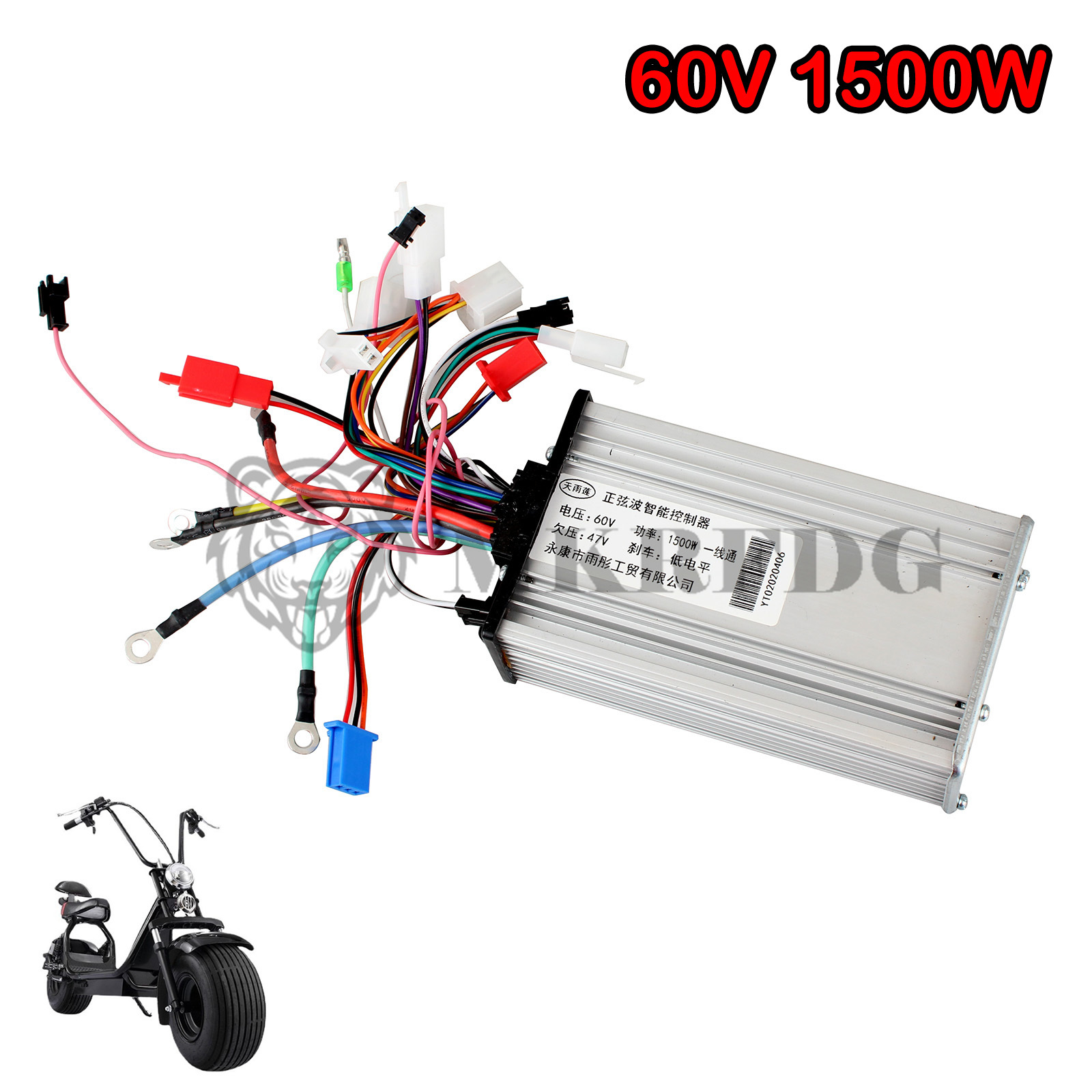 Electric Scooter Three-speed Sine Wave Controller 60V 1500W 2000W 72V 2000W for Citycoco Modified Accessories Parts