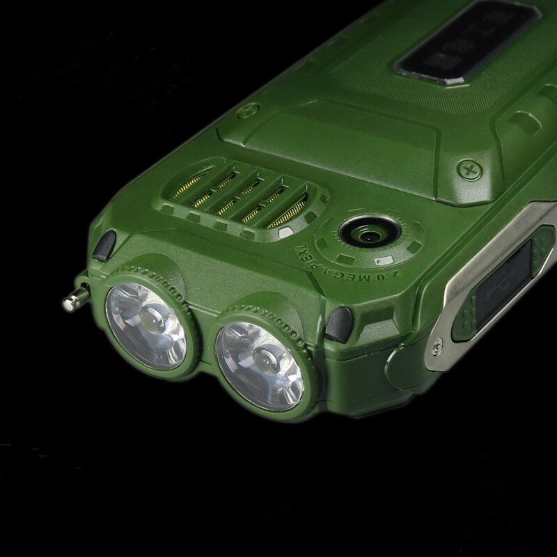 Tkexun  q8 mobiele telefoon, grote batterij, powerbank, supper, dubbele zaklamp, 3.5 inch touchscreen, dual sim mobiele telefoon