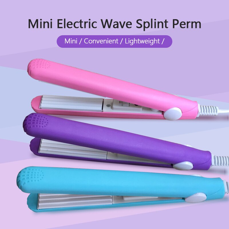 Hair Curler Rizador De Cabello Plancha De Pelo Boucleur Cheveux Mini Hair Dryer Brush Straightening Corrugated Curling Iron TSLM