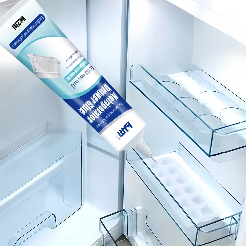 Refrigerator Repair Glue 25ML Cold Resistant Waterproof Adhesive for Fridge Drawer Door Seal Quick Drying for Plastic Glass