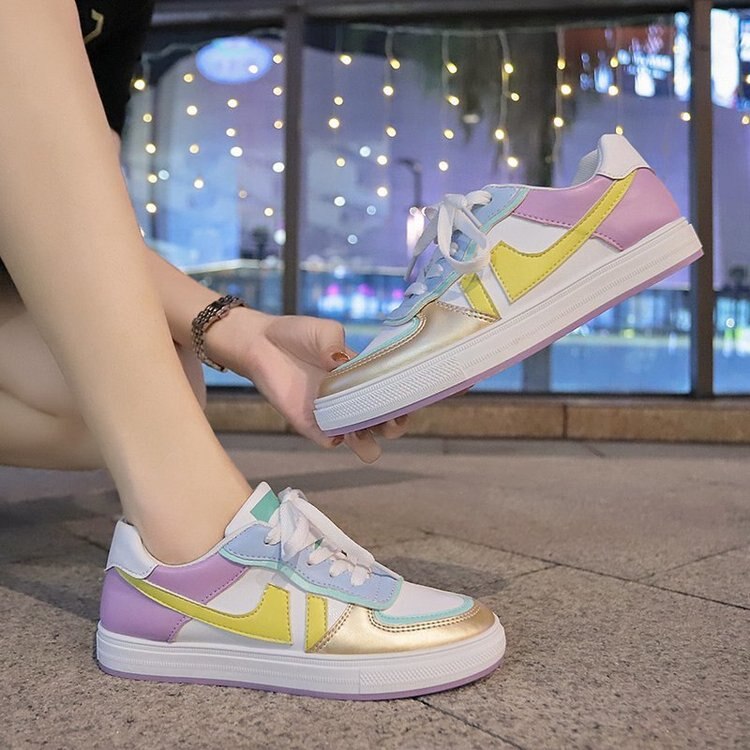 Dikke hakken dames sneakers schoenen dames sneaker schoenen damesschoenen dames baskets femme wedge gevulkaniseerde damesschoenen