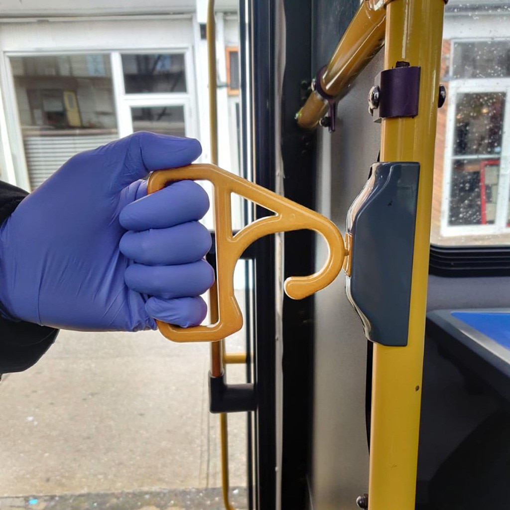 Touchless Door Opener Hands Free Hygienic Handle EDC Bracket Metal Magic Grip Aluminum Alloly Subway Protective Door Handle