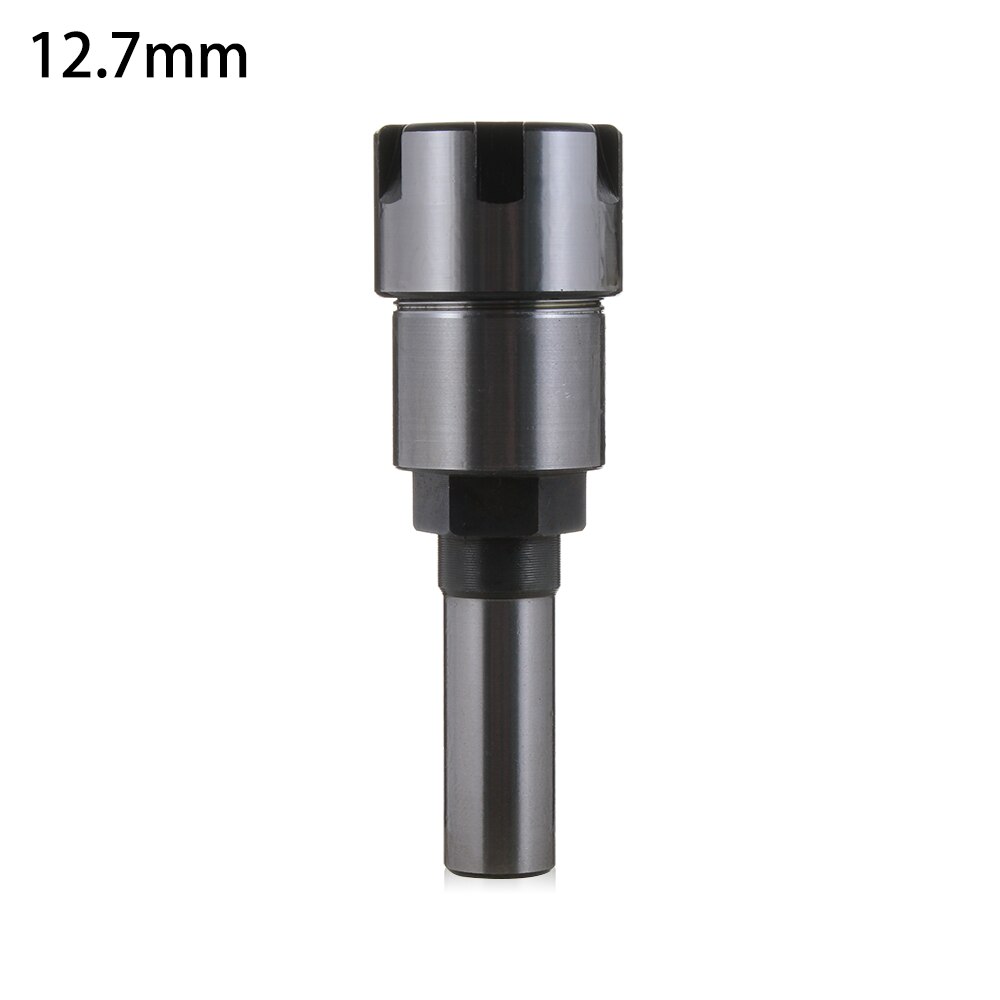 Milling Cutter Extension Rod 1/4" 8mm 1/2" Shank ER Collet Chucks Hard Alloy Router Bit End Mills Collet Tweezer For Woodworking: 12.7mm