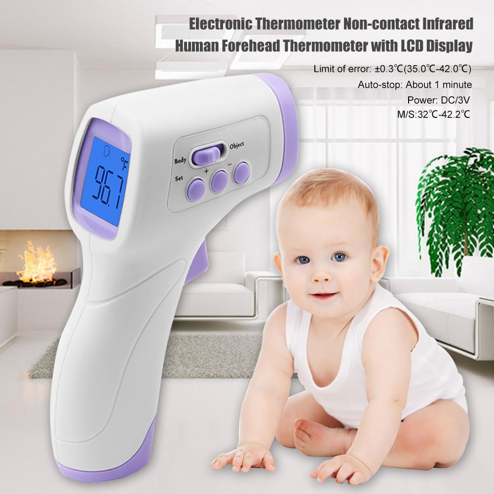 Infrarood Elektronische Thermometer Voorhoofd Non-contact Infrarood Menselijk Voorhoofd Thermometer Met Lcd Display Voor Baby Kind