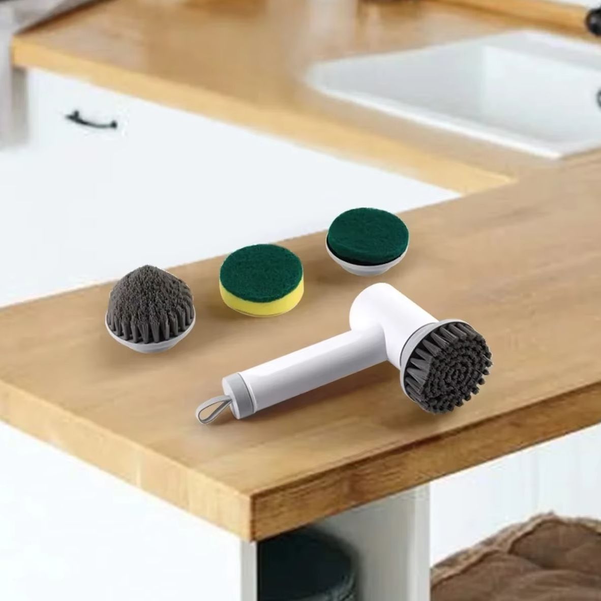 Cepillo de limpieza eléctrico inalámbrico para el hogar, cepillo para lavar platos de cocina, azulejo de bañera, cepillo de limpieza , ahorro de trabajo