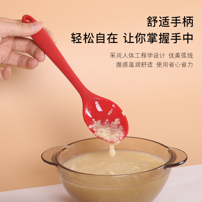 Mini Silicone Tableware Silicone Kitchenware Cooking Spoon Spatula Small Spoon Small Dense More Seasoned Soup